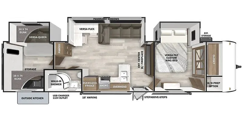 2026 Forest River Salem 33TS floor plan