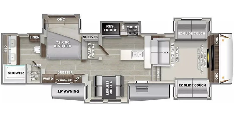 2023 Prime Time Sanibel 3803WB floor plan
