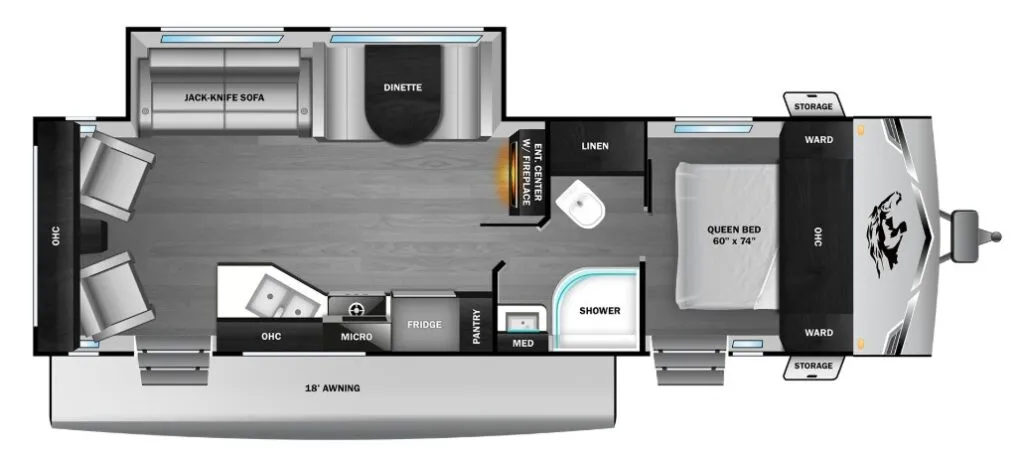 2026 Open Range Open Range Colt 26RCS floor plan