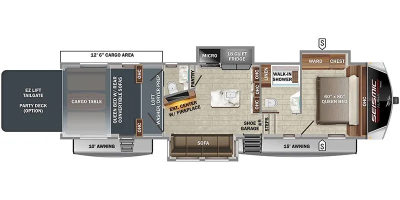 Jayco Seismic Alpha 3512 floor plan