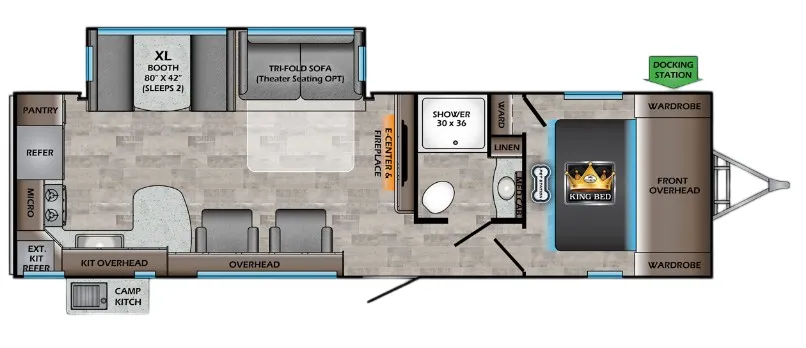 CrossRoads Sunset Trail Super Lite 291RK floor plan