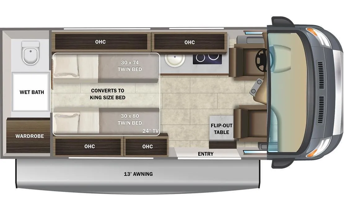 Entegra Coach Ethos 20T floor plan