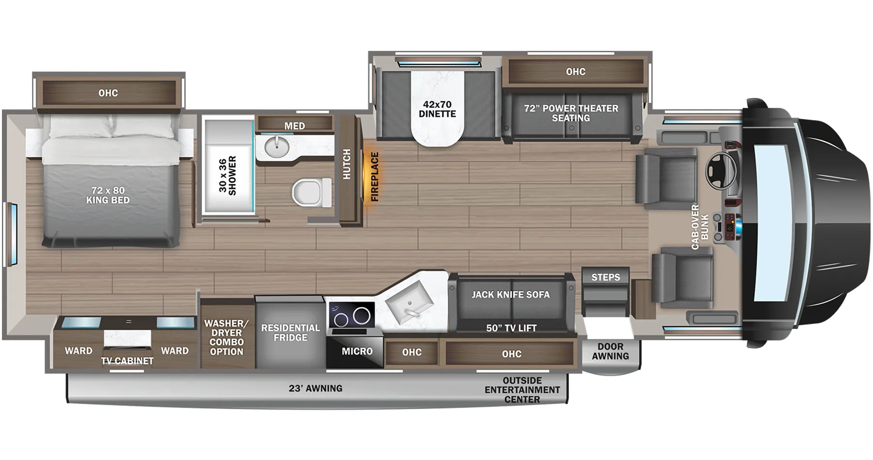 Jayco Seneca 37M floor plan