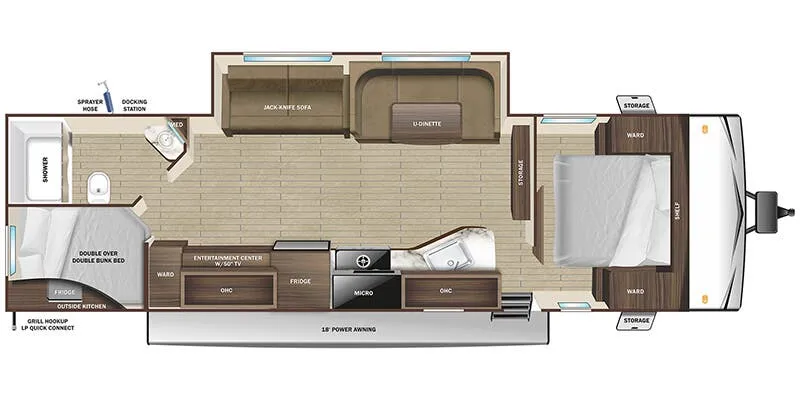 Highland Ridge Open Range Conventional 28BHSW floor plan