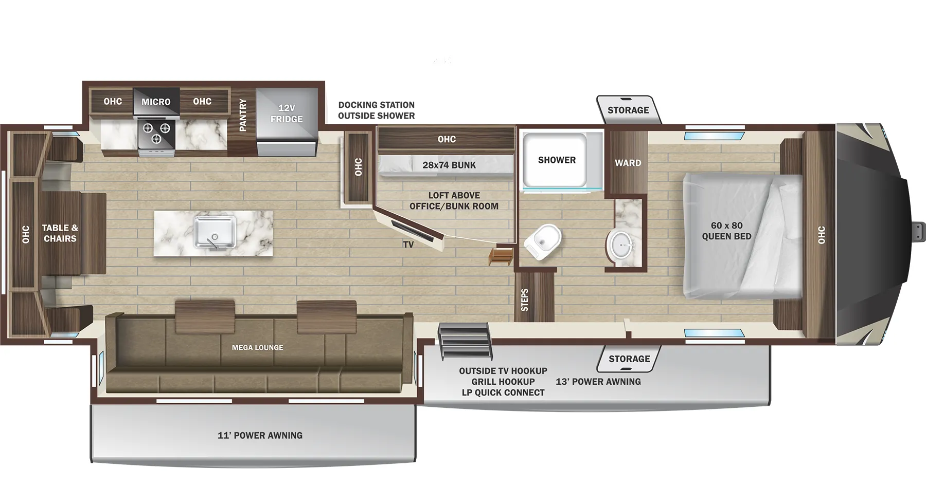 Highland Ridge Open Range Roamer Light Duty 304BHS floor plan