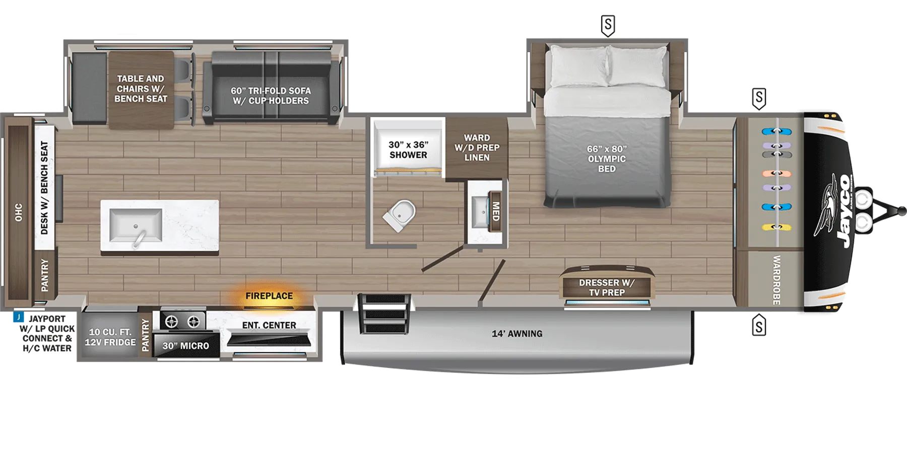 2026 Jayco Eagle HT 320MKTS - Floor plan