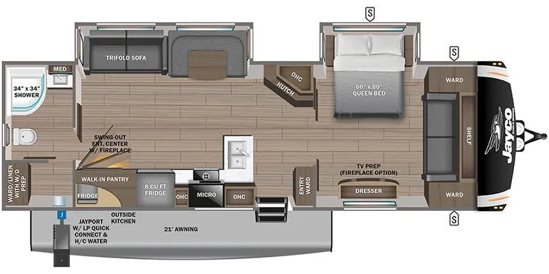 Jayco Eagle 320FBOK floor plan
