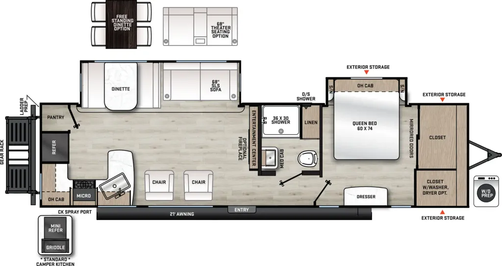 2027 Coachmen Catalina Legacy Edition 303RKDS floor plan