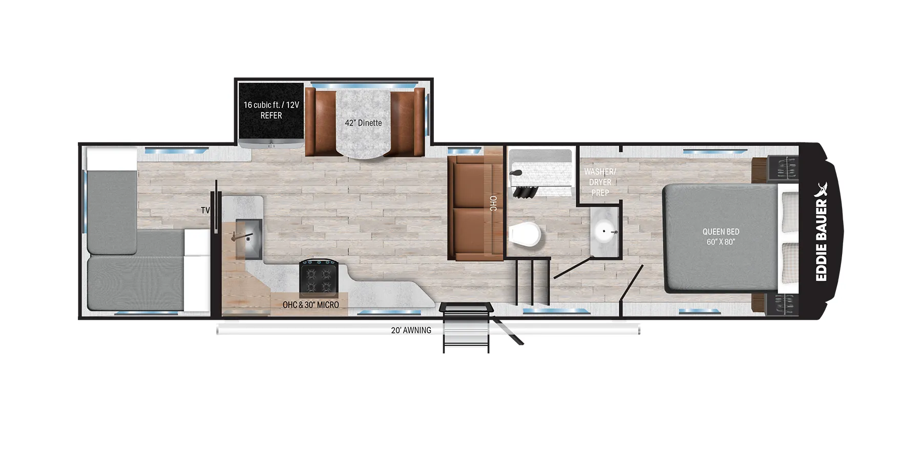 Heartland Eddie Bauer 3000BH floor plan