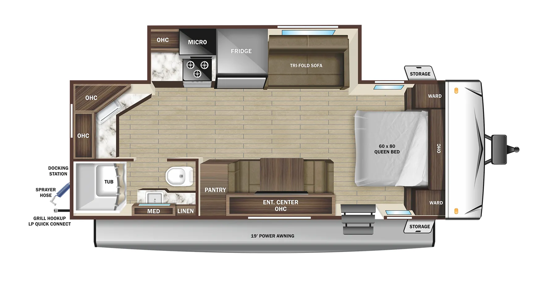 2024 Starcraft Super Lite 225CK - Floor plan