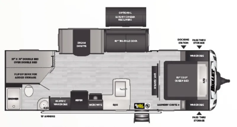 Keystone Bullet 273BHSWE floor plan