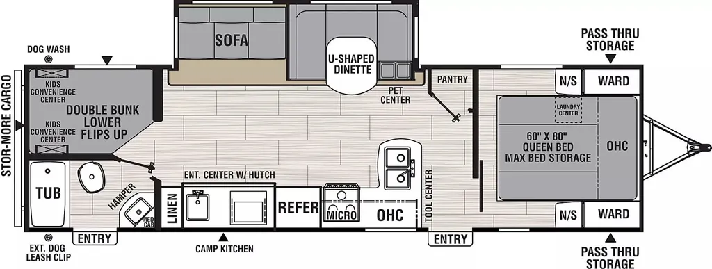 2021 Coachmen Northern Spirit 2963BH floor plan