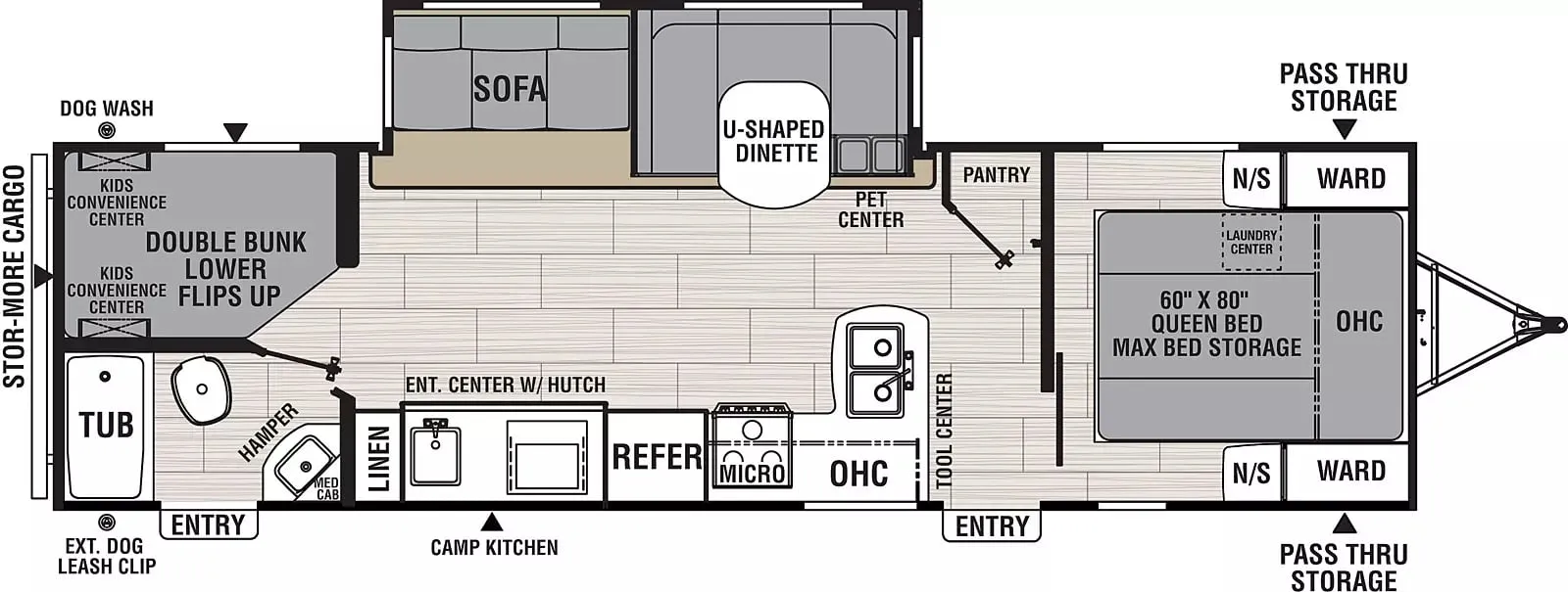 2021 Coachmen Northern Spirit 2963BH - Floor plan