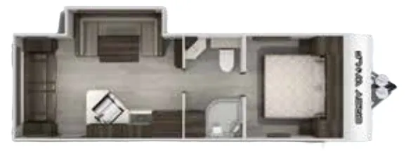 Forest River Cherokee Grey Wolf 23MK floor plan