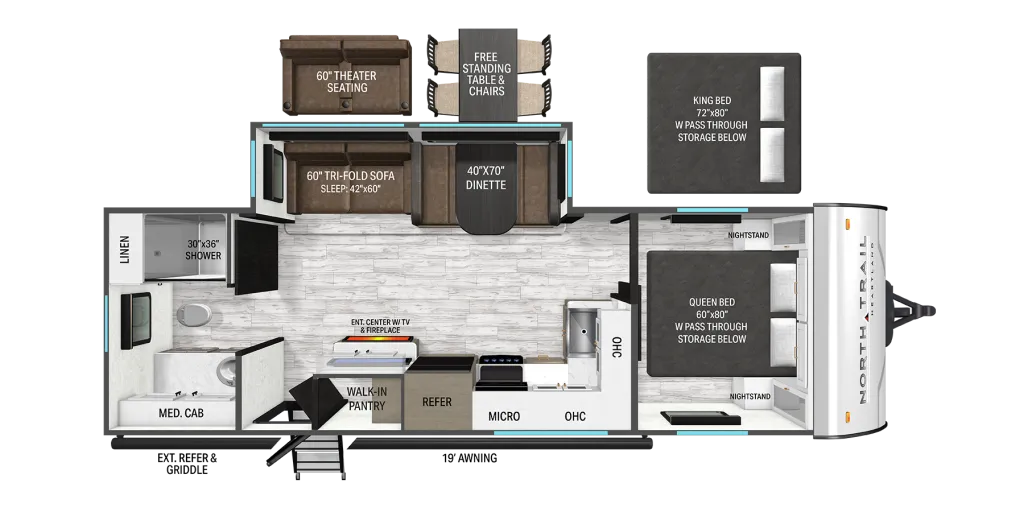 2027 Heartland North Trail 250CK floor plan