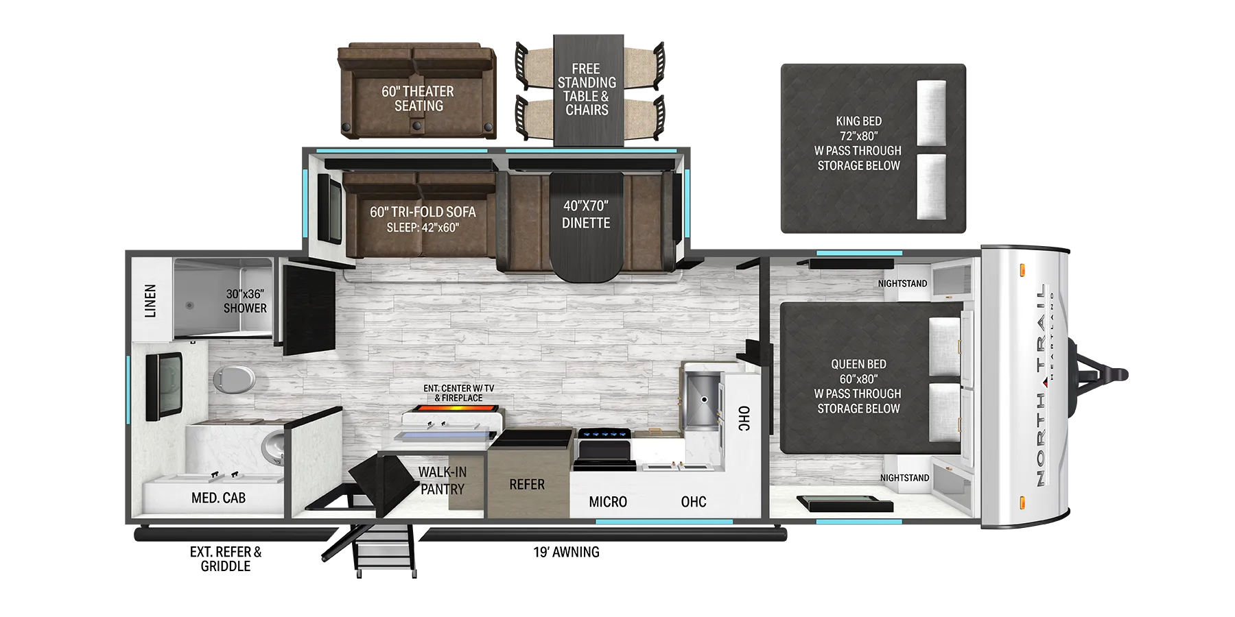 2027 Heartland North Trail 250CK - Floor plan