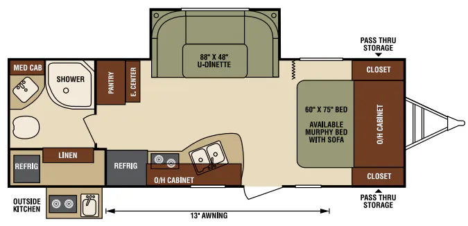 Venture RV Sonic SN220VRB floor plan