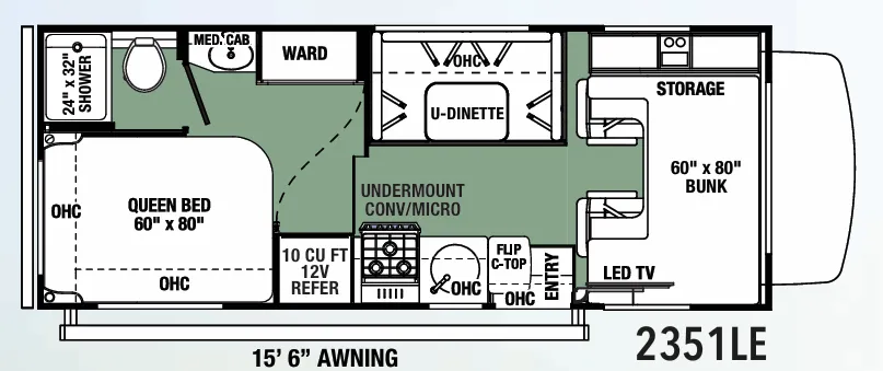 Forest River Forester LE 2351LE floor plan