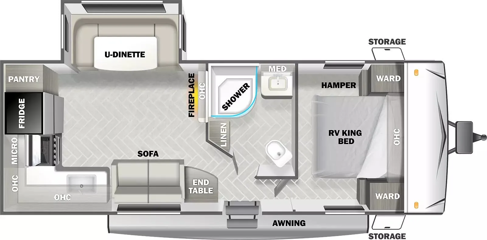 Forest River EVO T2360 floor plan