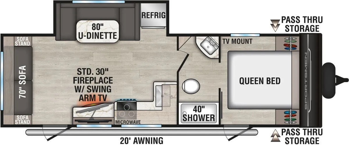 K-Z Sportsmen SE 251RSSE floor plan
