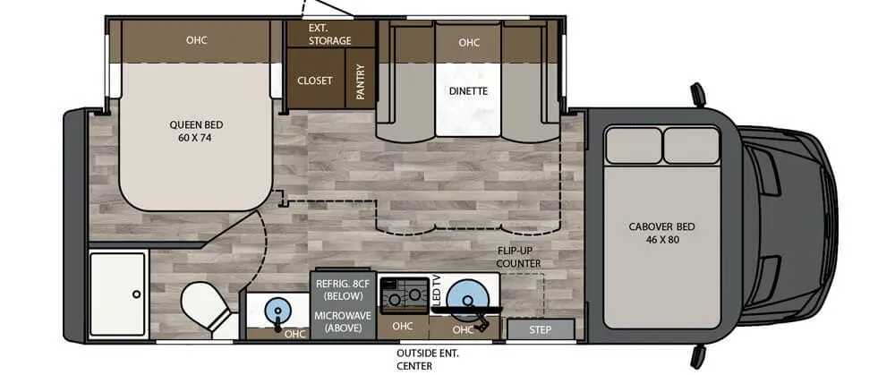 Renegade RV Vienna 25FWC floor plan
