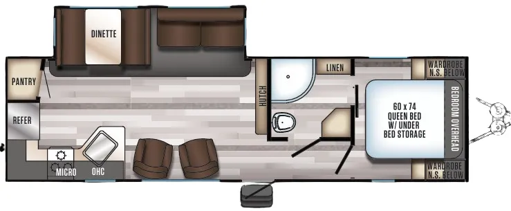 Forest River Cherokee Alpha Wolf 27RK-L floor plan