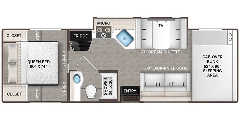 Thor Motor Coach Freedom Eddie Bauer 28EB floor plan