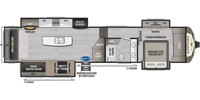 2021 Keystone Montana High Country 280CK floor plan