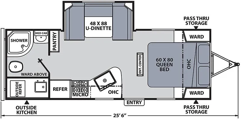 2023 Coachmen Apex Ultra-Lite 215RBK - Floor plan