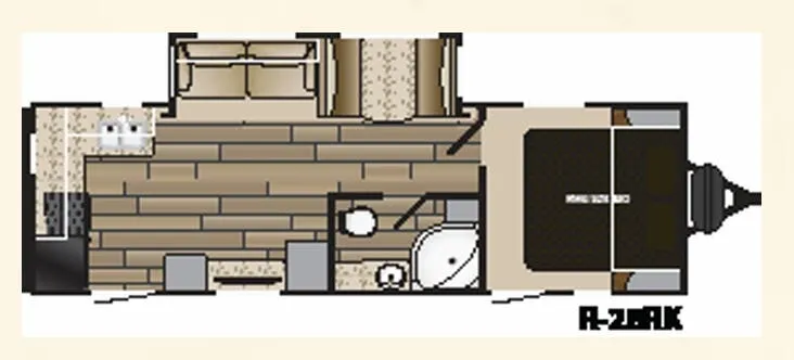Cruiser RV Radiance 28RK floor plan