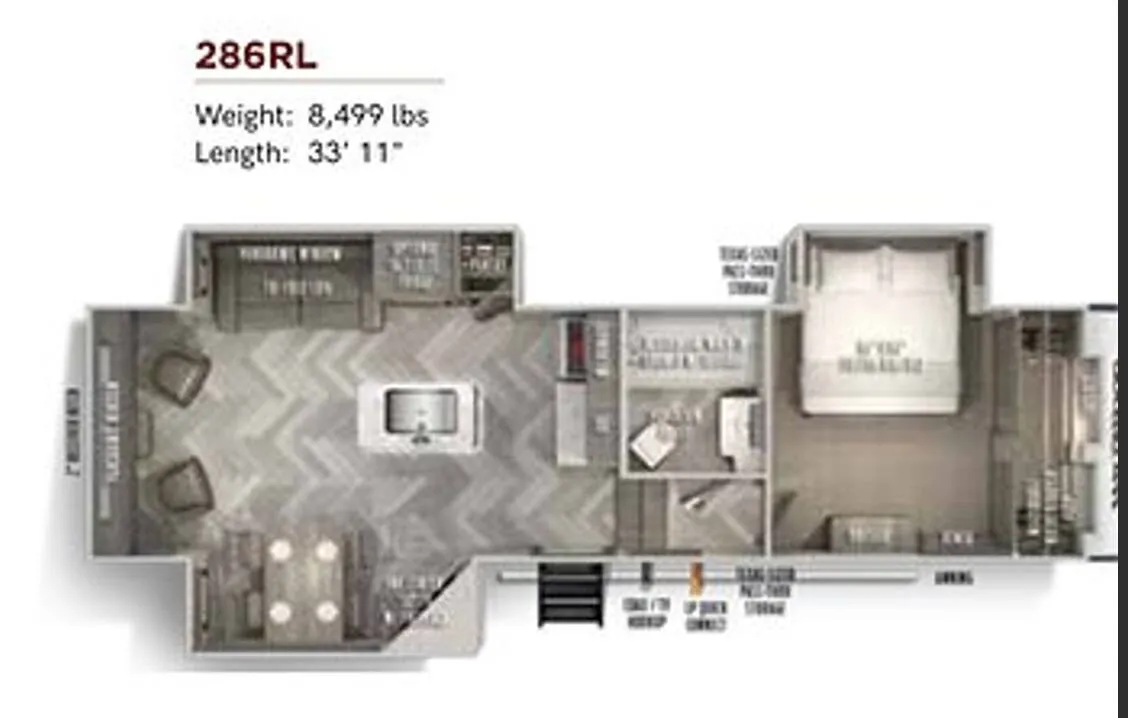Forest River Wildwood Heritage Glen 286RL floor plan