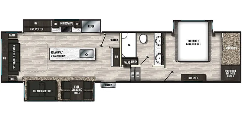 Coachmen Brookstone 350RL floor plan