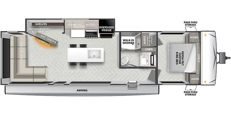 2025 Forest River Salem Southwest 28VIEWX - Floor plan