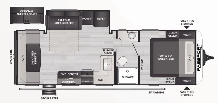 Keystone Passport SL Series 252RD floor plan