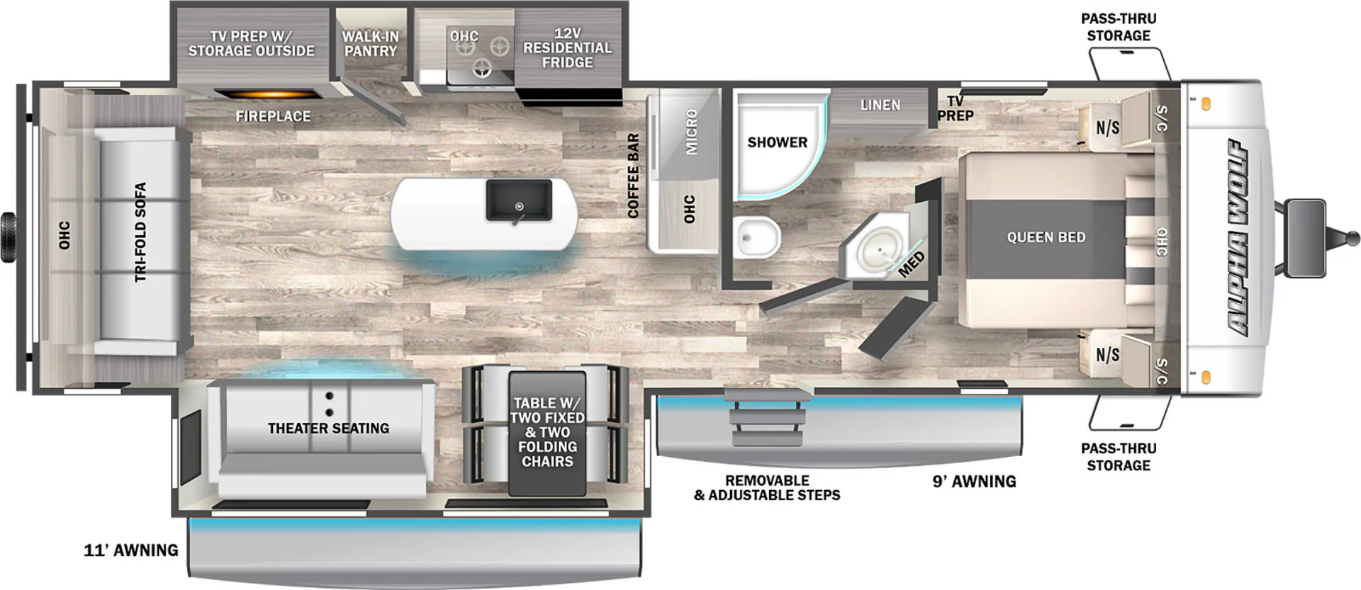 2023 Forest River Alpha Wolf 26RL dealer photo 1 from Camping World