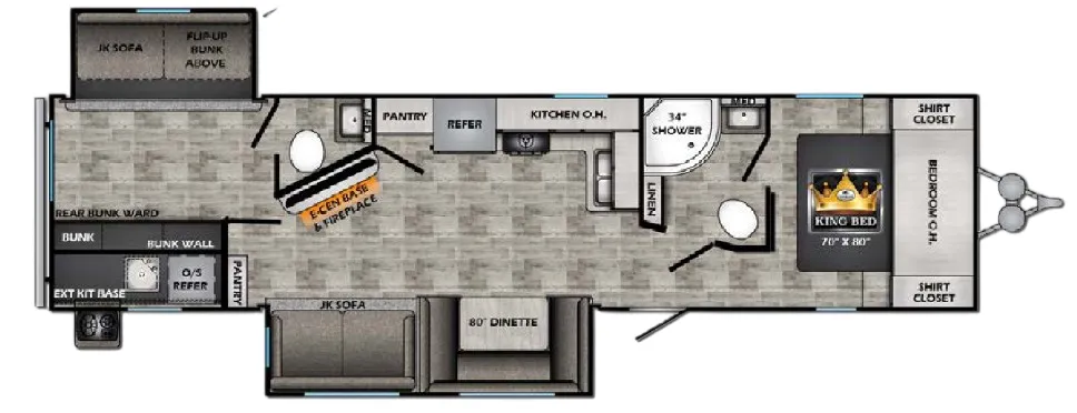 CrossRoads Volante 33DB floor plan