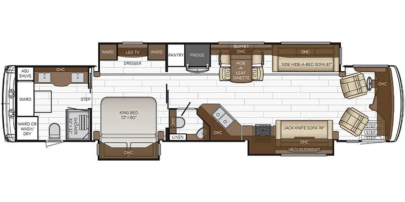 Newmar Dutch Star 4328 floor plan