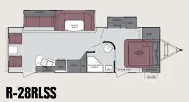 2013 Cruiser RV Radiance 28RLSS - Floor plan
