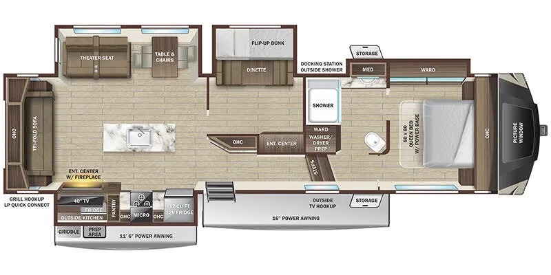 Starcraft GSL 354MBH floor plan