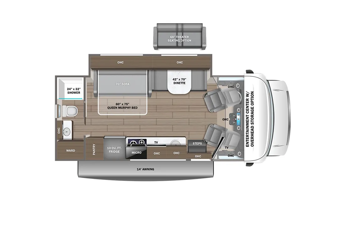 Entegra Coach Qwest SE 24R CANADA floor plan