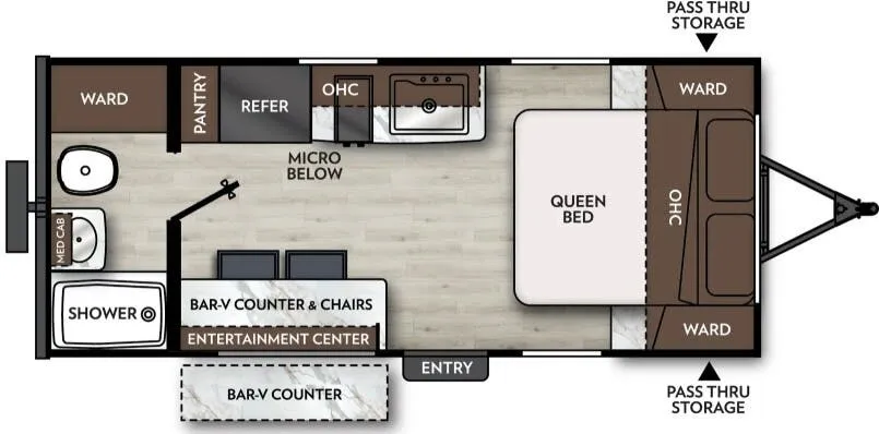 2027 Coachmen Apex Nano 181RB floor plan