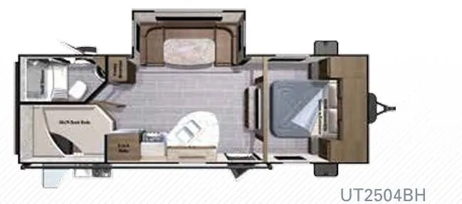 Highland Ridge Open Range Ultra Lite UT2504BH floor plan