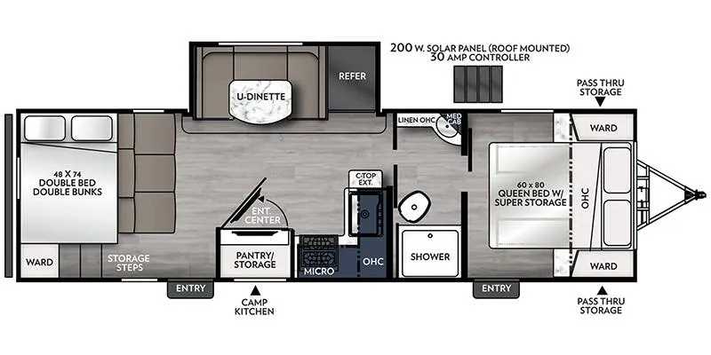 Coachmen Apex Ultra-Lite 266BHS floor plan