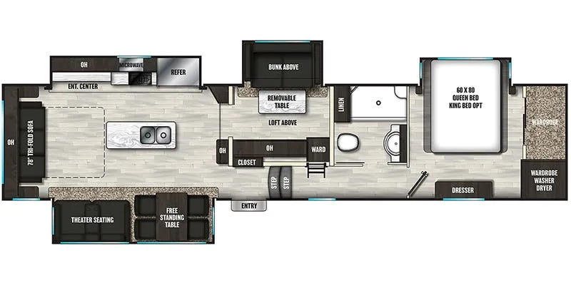 2023 Coachmen Brookstone 398MBL - Floor plan