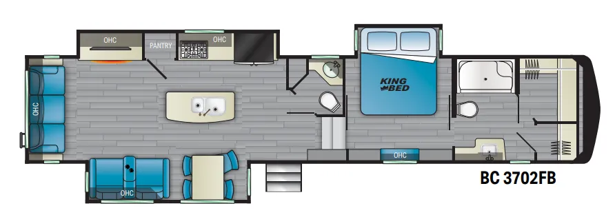 Heartland Big Country 3902FL floor plan