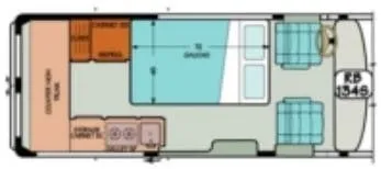 Sportsmobile Express 134S floor plan