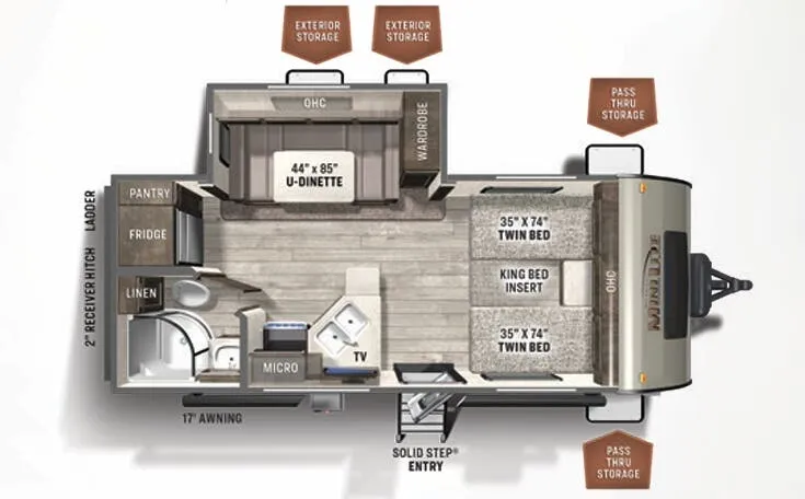 Forest River Rockwood Mini Lite 2204S exterior