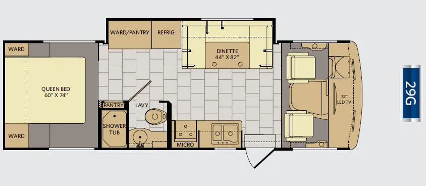 Fleetwood Terra SE 29G floor plan
