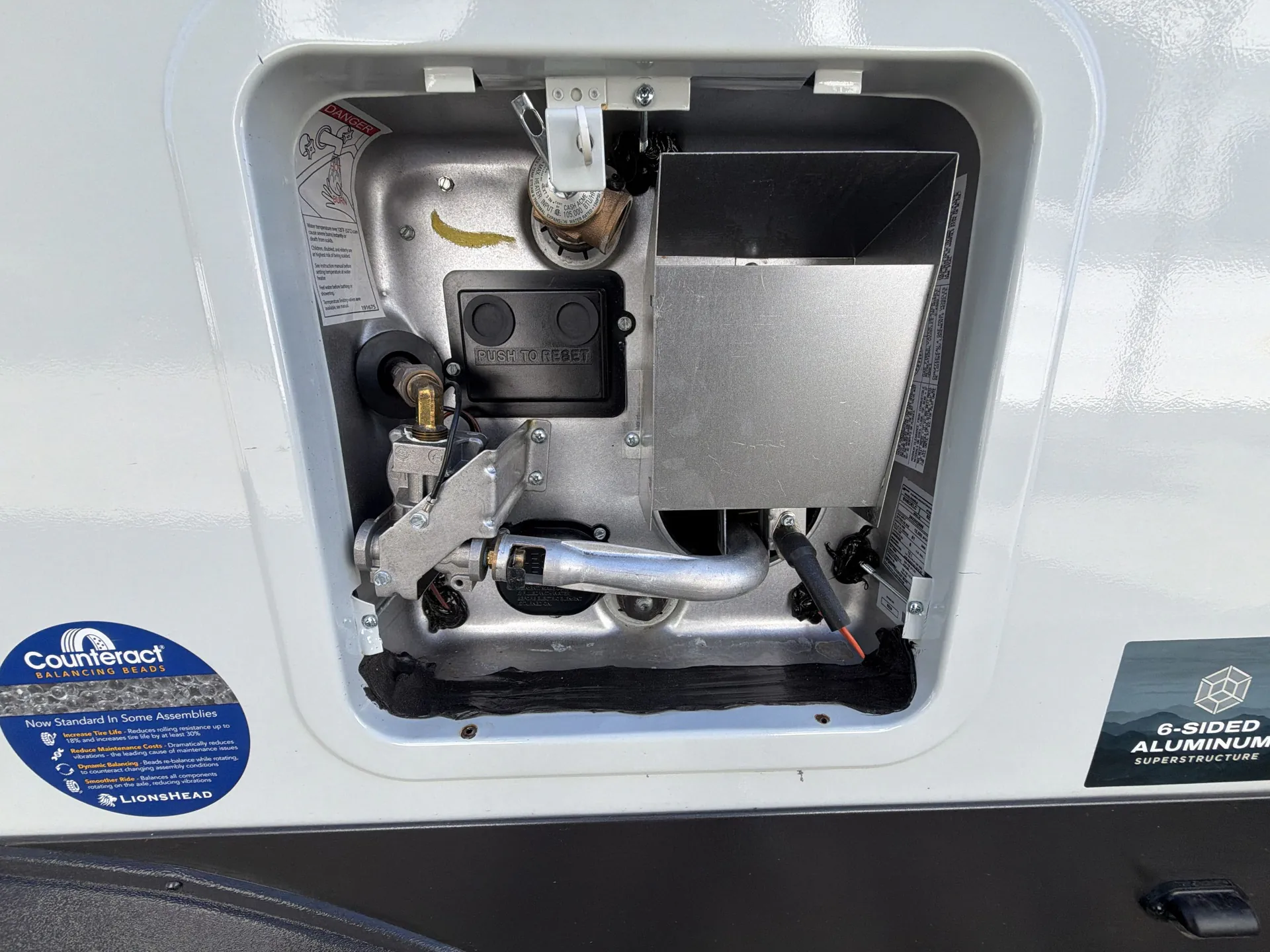 2027 Forest River Flagstaff Micro Lite 25BRDS — water heater