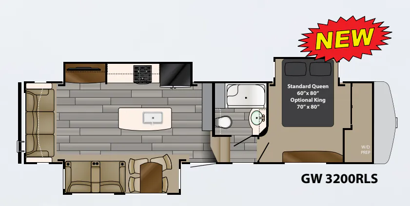 Heartland Gateway 3200 RLS floor plan